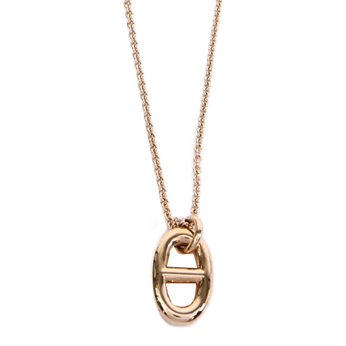 Hermes 22Q082642 Farandole pendant necklace in 18K rose gold: Hermes 22Q082642 Farandole pendant necklace in 18K rose gold Hermes Farandole Pendant Necklace 22Q082642 in 18K pink gold. The piece is identified as model 22Q082642 and is presented in gold color wit