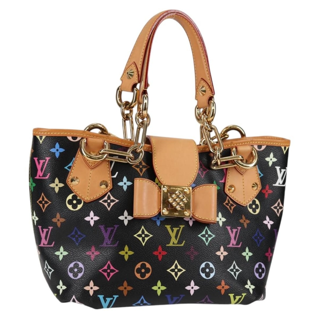 Louis Vuitton Annie GM Black Multicolor Canvas Shoulder Bag M40304: Louis Vuitton Annie GM Black Multicolor Canvas Shoulder Bag M40304 Louis Vuitton Multicolor Annie GM shoulder bag in black Monogram Multicolor canvas. It comes with a dust bag and was made in France. 
