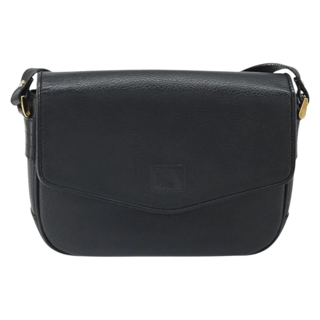 Burberry Vintage black leather shoulder bag 23cm England: Burberry Vintage black leather shoulder bag 23cm England Vintage Burberry leather bag in black, made in England. This women's bag is in good condition overall, with visible signs of wear consistent wi