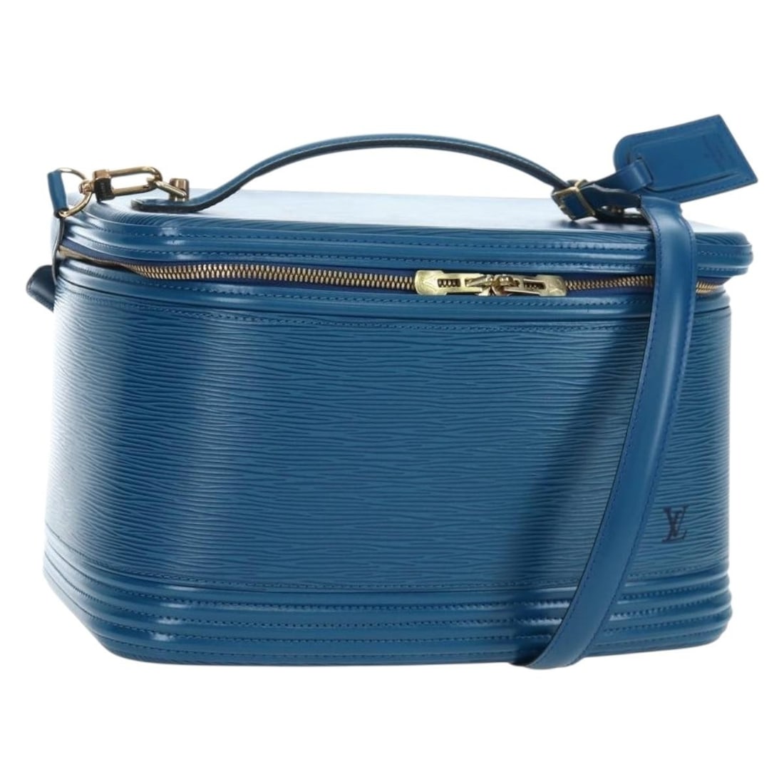 Louis Vuitton M48015 Nice 2way Epi Leather Handbag Toledo Blue: Louis Vuitton M48015 Nice 2way Epi Leather Handbag Toledo Blue Louis Vuitton Epi Nice Hand Bag in Toledo Blue, made in France from Epi leather. This women's hand bag comes with a dust bag, name tag, a