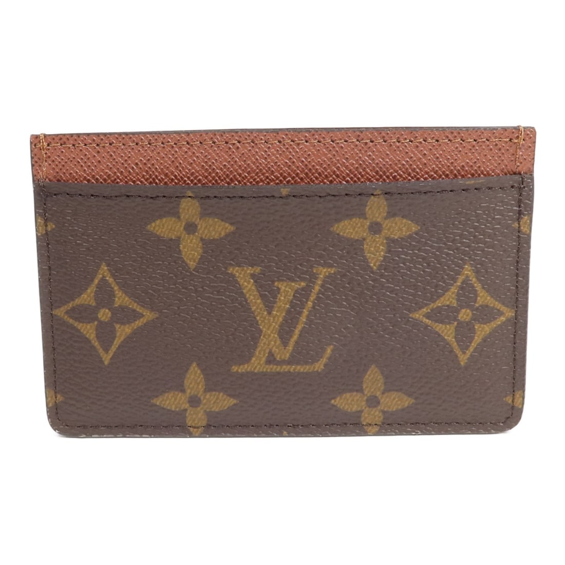 Louis Vuitton M61733 Monogram Card Holder Brown PVC Coated Canvas: Louis Vuitton M61733 Monogram Card Holder Brown PVC Coated Canvas Louis Vuitton LV Card Holder Card Case M61733 in brown Monogram x PVC coated canvas. It features two card pockets and one open pocket,