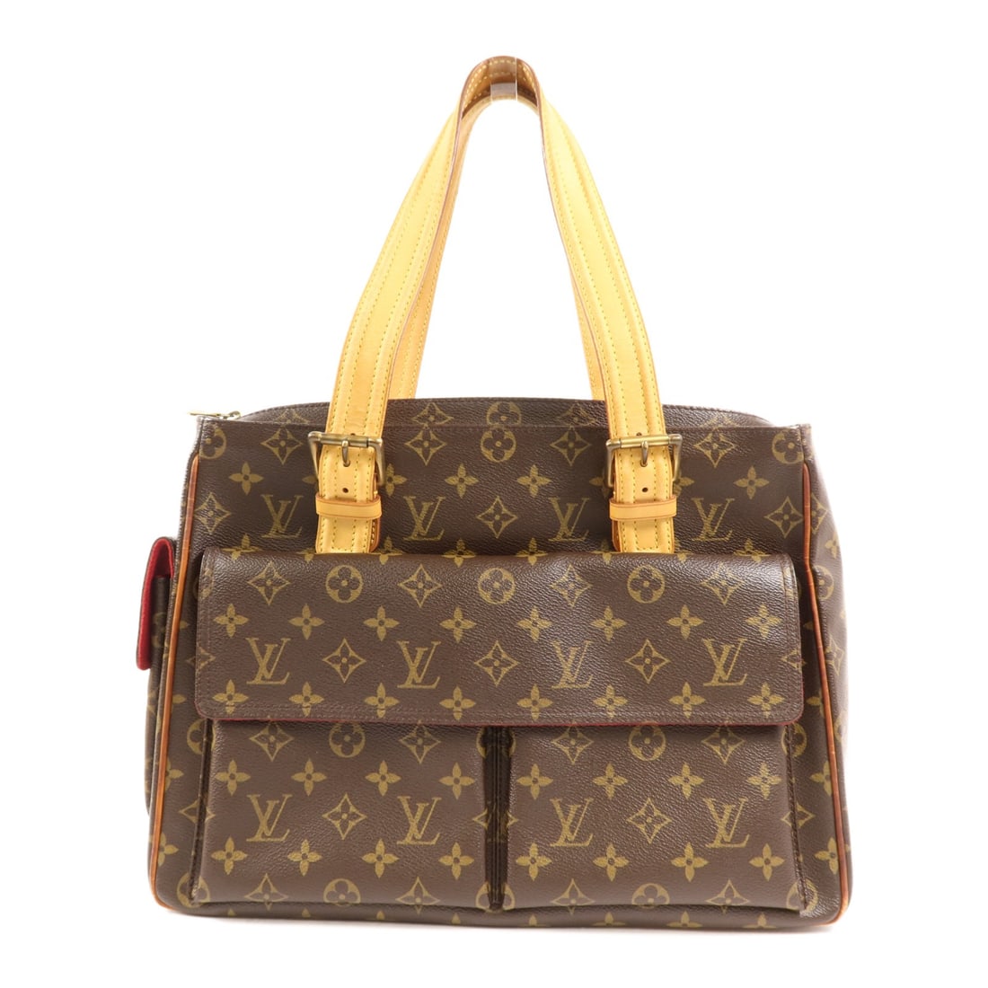Louis Vuitton Multipli Cite Monogram Shoulder Bag M51162 Brown: Louis Vuitton Multipli Cite Monogram Shoulder Bag M51162 Brown Louis Vuitton Multipli Cite shoulder bag in brown PVC coated canvas. This regular-size women's bag features a flap-style exterior with th