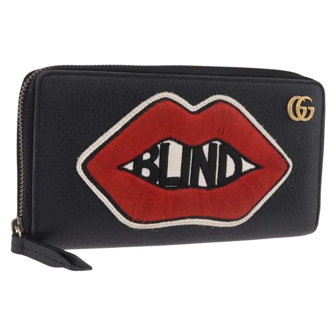 Gucci GG Marmont black leather long wallet gold tone 474584: Gucci GG Marmont black leather long wallet gold tone 474584 Gucci GG Marmont long wallet in black leather with gold-tone metal fittings. Made in Italy, this wallet measures approximately W19 cm x H10 