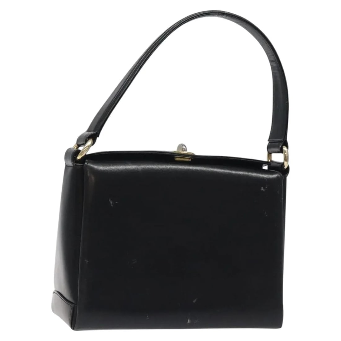 Gucci Vintage Convertible Box Handbag Black Leather Italy: Gucci Vintage Convertible Box Handbag Black Leather Italy Vintage Gucci Convertible Box bag in black leather, designed for women. It is made in Italy and measures 23 cm x 16 cm x 9 cm. The bag is desc