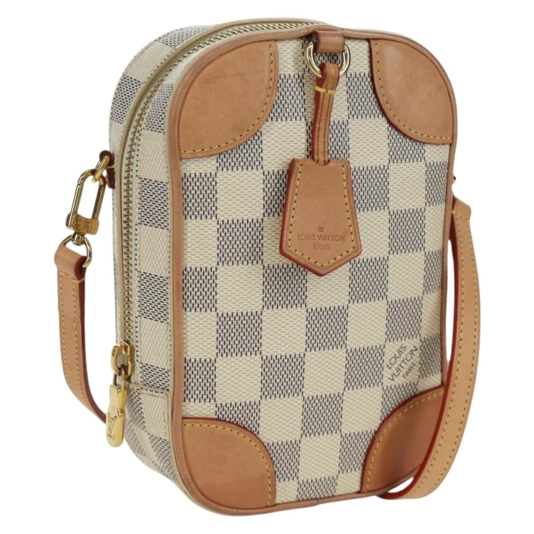 Louis Vuitton Neocapie N60360 Damier Azur Canvas Shoulder Bag: Louis Vuitton Neocapie N60360 Damier Azur Canvas Shoulder Bag Louis Vuitton Damier Azur Neocapie shoulder bag in Damier Azur canvas, made in France. This women's shoulder bag comes with a dust bag and