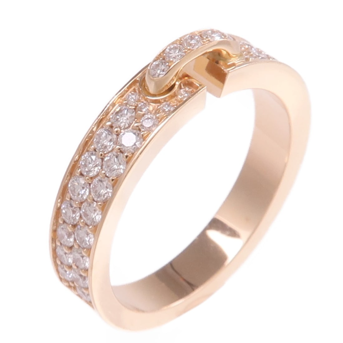 CHAUMET Liens Evidence 083605 Diamond Ring 18K Pink Gold Size 4.25 (1 of 9)