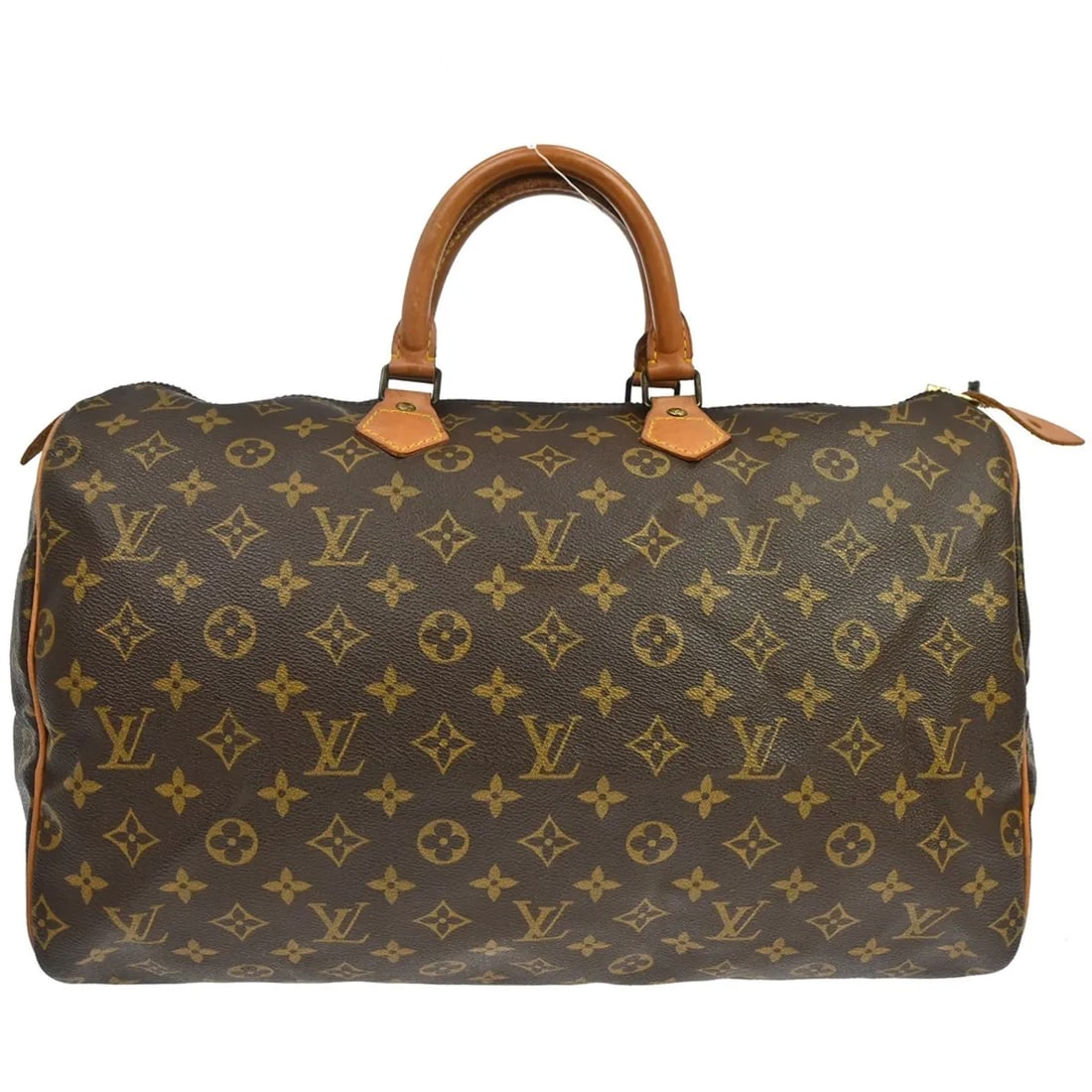 Louis Vuitton Speedy handbag in brown monogram canvas: Louis Vuitton Speedy handbag in brown monogram canvas This Louis Vuitton Speedy Handbag features the iconic monogram canvas in a classic brown color. Designed for women, it offers a spacious interior 