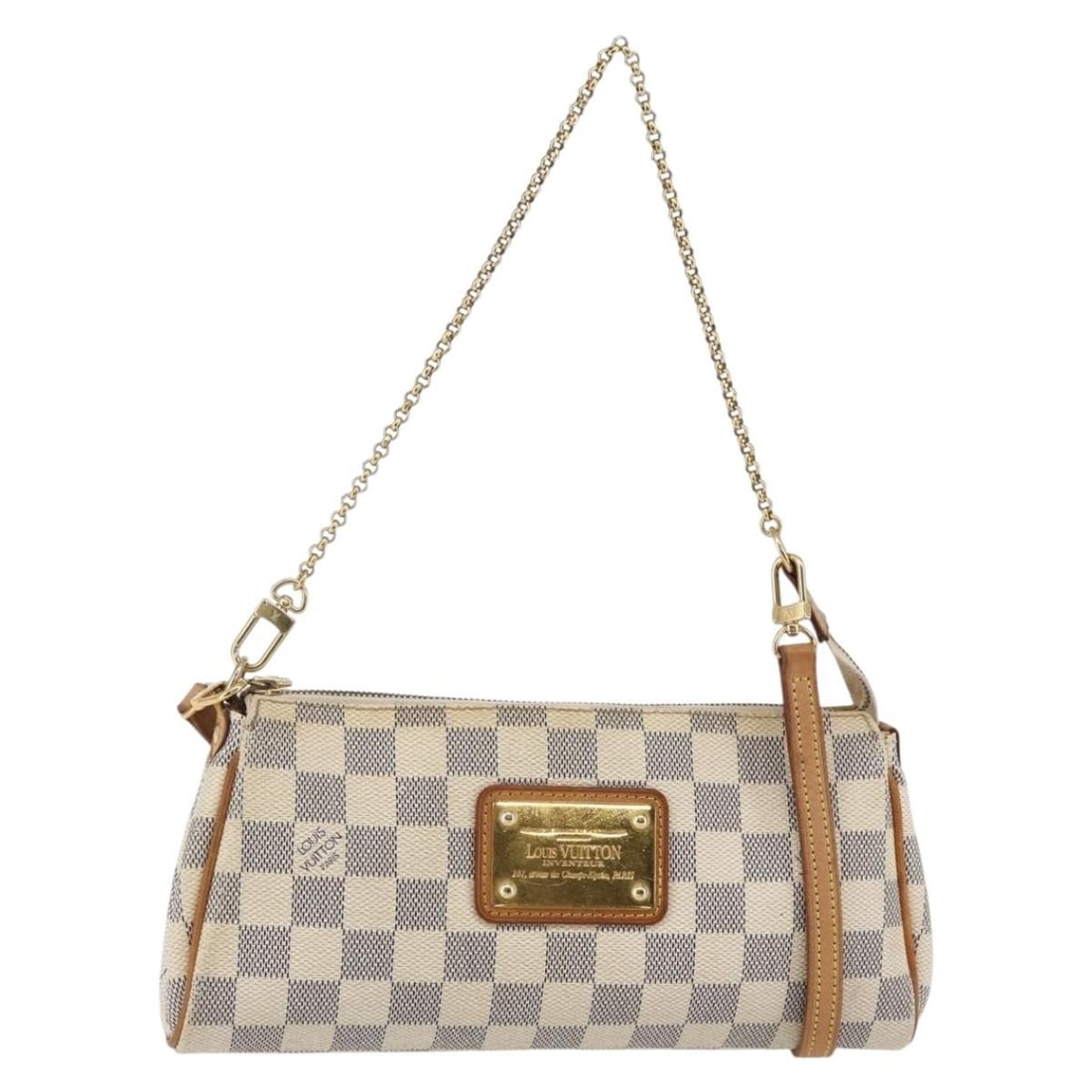 Louis Vuitton N55214 Eva 2 Way Shoulder Bag Damier Azur Canvas (1 of 18)
