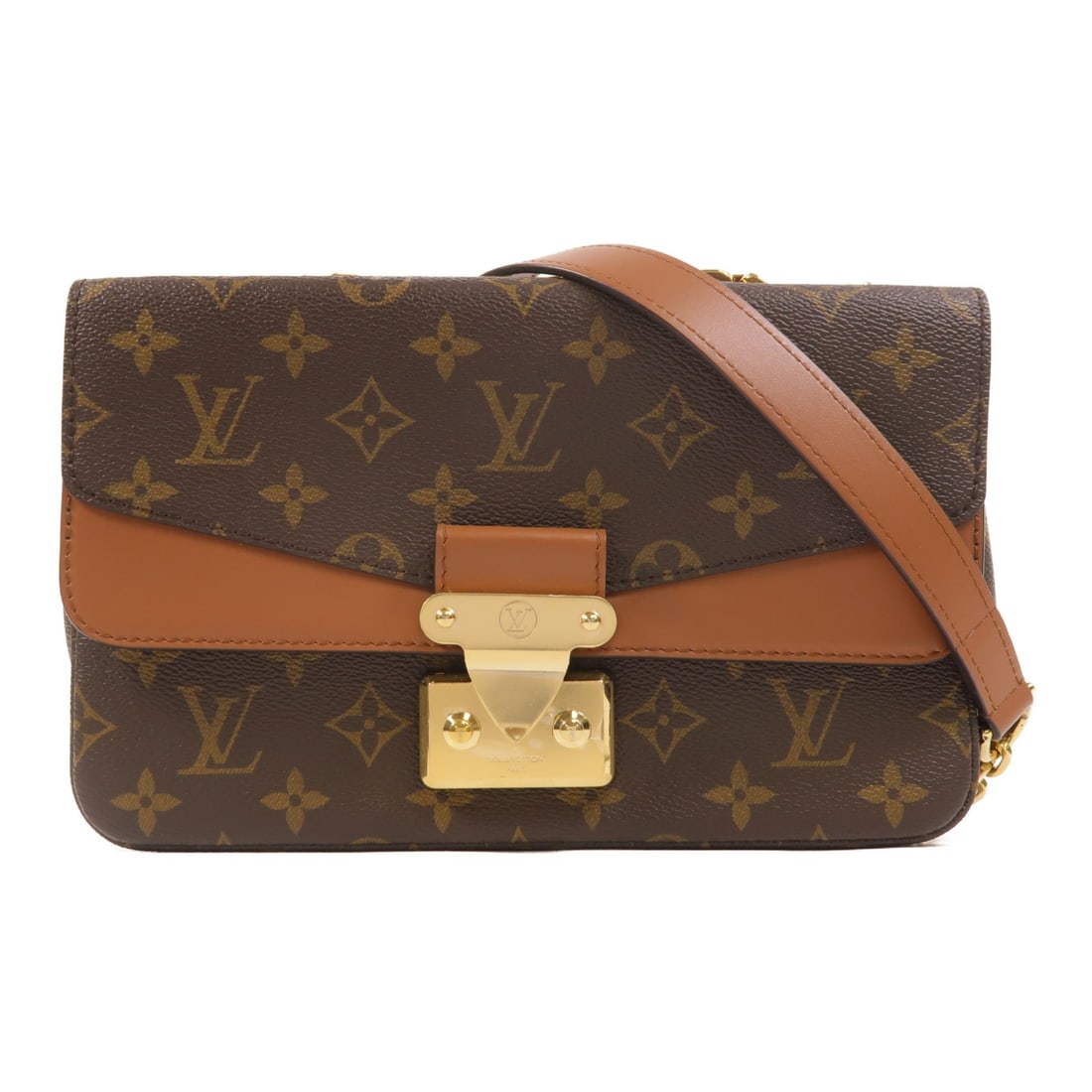 Louis Vuitton Marceau M46127 Monogram Chain Shoulder Bag Brown: Louis Vuitton Marceau M46127 Monogram Chain Shoulder Bag Brown Louis Vuitton Marceau Chain Shoulder Bag, model M46127, in brown monogram and PVC coated canvas with gold-tone hardware. It features a sh