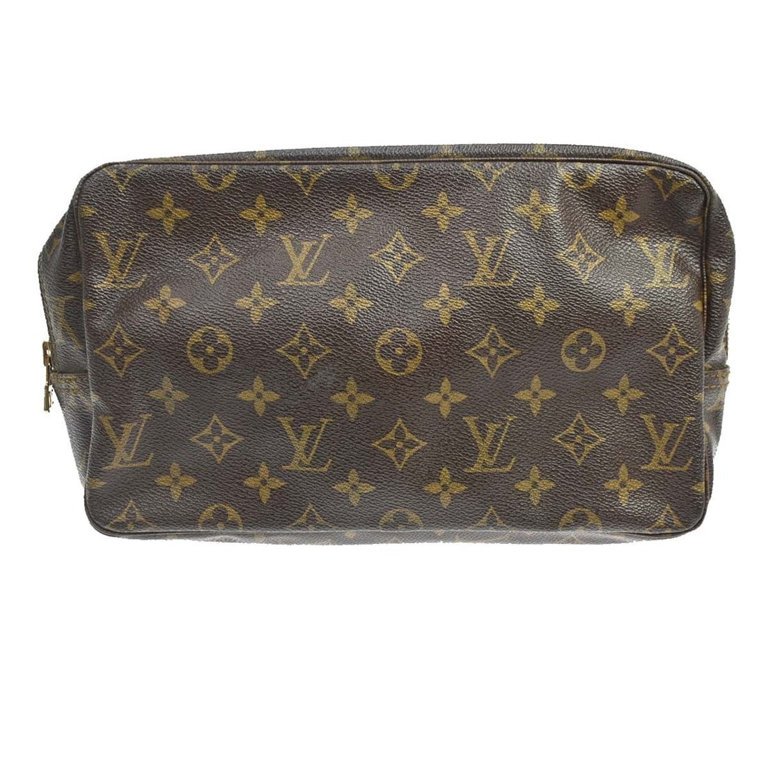 Louis Vuitton Trousse Toilette 28 Monogram Canvas Cosmetic Bag M47522: Louis Vuitton Trousse Toilette 28 Monogram Canvas Cosmetic Bag M47522 Vintage Louis Vuitton Trousse Toilette 28 cosmetic pouch in Monogram canvas with a zip closure. It features one inside pocket, a b