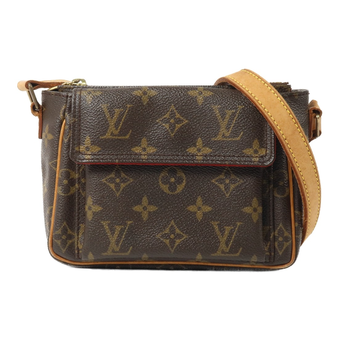 Louis Vuitton Viva Cite M51165 Monogram Shoulder Bag Brown: Louis Vuitton Viva Cite M51165 Monogram Shoulder Bag Brown Louis Vuitton Viva Cite shoulder bag, model M51165, in brown Monogram x PVC coated canvas. It features a shoulder strap with an adjustable le