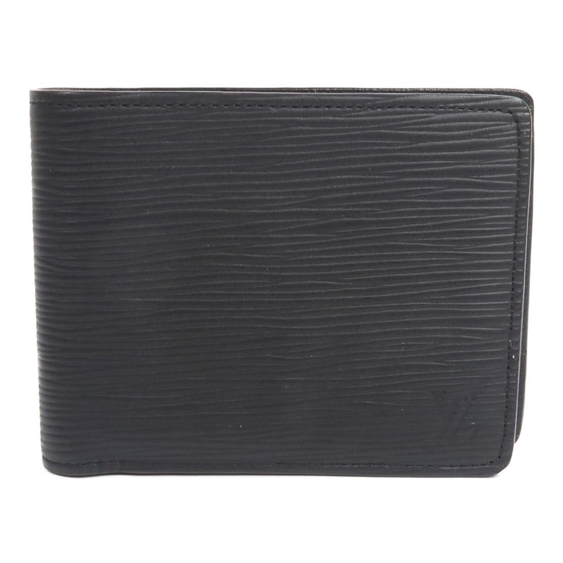 Louis Vuitton M60662 Multiple Wallet Epi Calfskin Black: Louis Vuitton M60662 Multiple Wallet Epi Calfskin Black Louis Vuitton LV Multiple Wallet M60662 in black Epi and calfskin (cowhide). This wallet features five card slots and two open pockets, and come