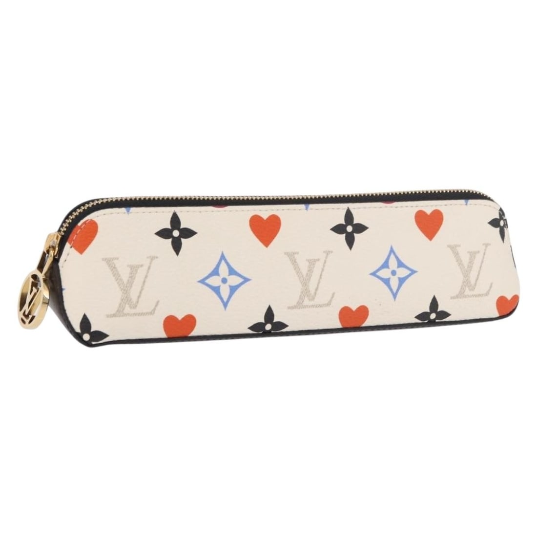 Louis Vuitton GI0585 Trousse Elizabeth Pen Case Monogram Canvas White: Louis Vuitton GI0585 Trousse Elizabeth Pen Case Monogram Canvas White Louis Vuitton Monogram Game On Trousse Elizabeth pen case in white Monogram Canvas. Made in France, this piece comes with a dust b