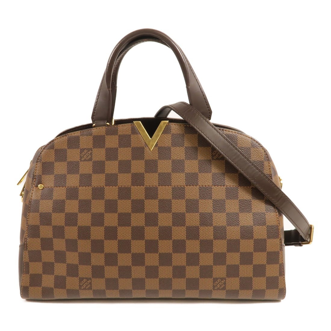 Louis Vuitton Kensington Bowling 2way Bag N41505 Damier Brown GHW (1 of 17)