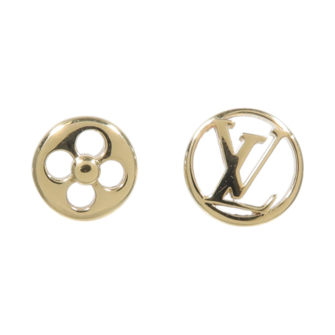 Louis Vuitton M00395 Crazy in Lock Gold Tone Pierced Earrings: Louis Vuitton M00395 Crazy in Lock Gold Tone Pierced Earrings Louis Vuitton LV Crazy in Lock pierced earrings, model M00395, in gold-tone metal. Designed for women, these earrings are made in France a