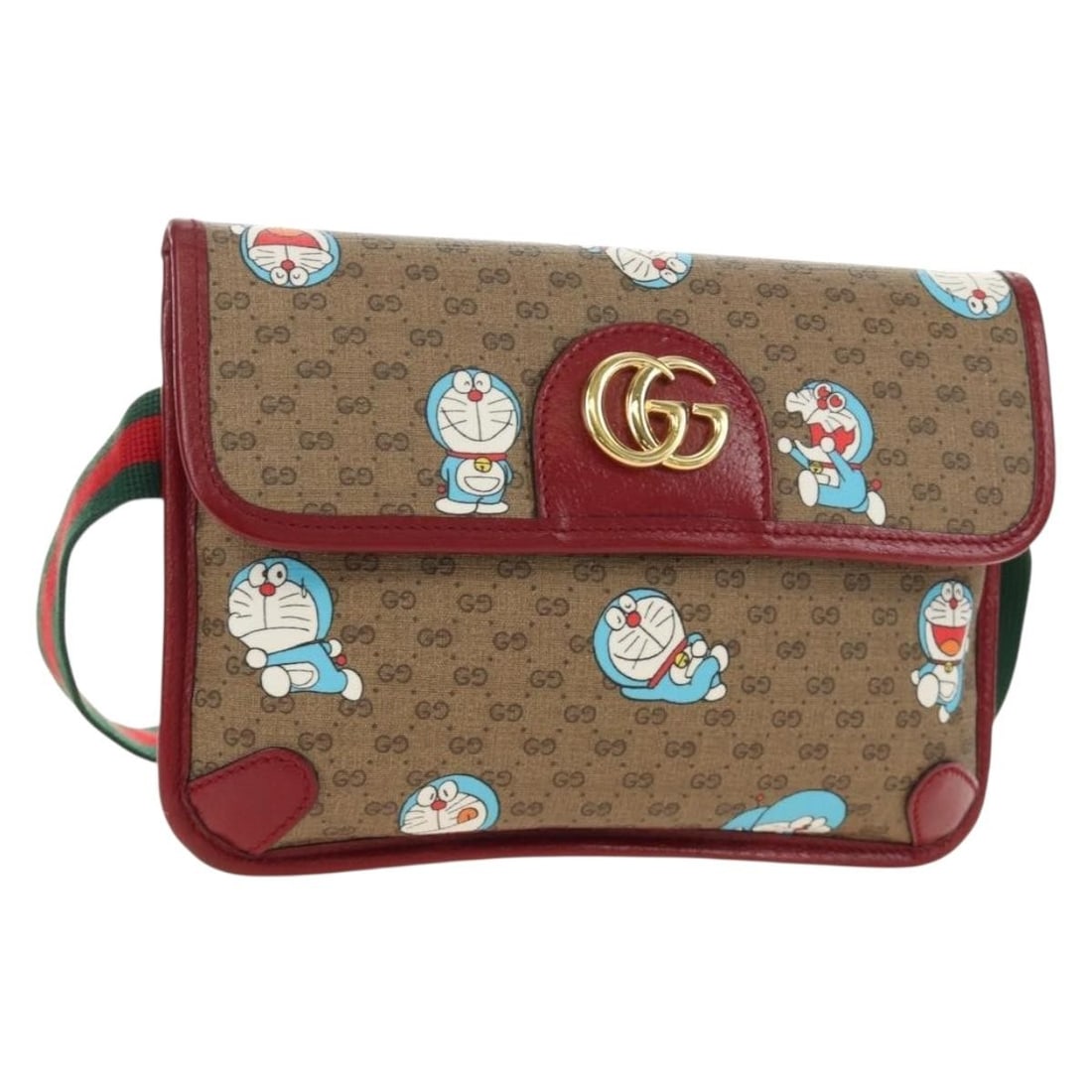 Gucci 647817 Doraemon x Fujiko-Pro Micro GG Supreme Waist Bag Beige (1 of 18)