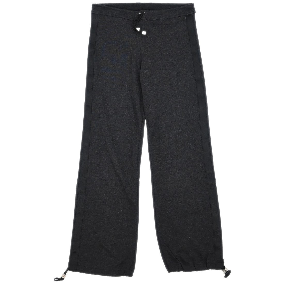 Chanel Vintage Gray Straight Pants Size 38 Cotton Cashmere: Chanel Vintage Gray Straight Pants Size 38 Cotton Cashmere Vintage Chanel long pants in gray with a straight-leg silhouette and regular fit. Made in France, this women's style is crafted from a cotton