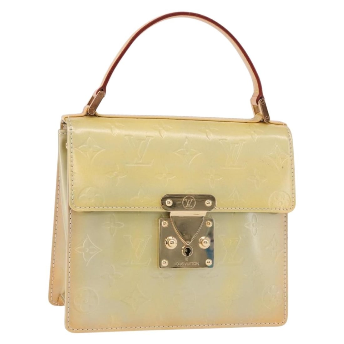 Louis Vuitton M91029 Spring Street Vernis Gris handbag: Louis Vuitton M91029 Spring Street Vernis Gris handbag Louis Vuitton Monogram Vernis Spring Street Hand Bag in Gris, made in France. It is crafted from patent leather and comes in the stated size. The