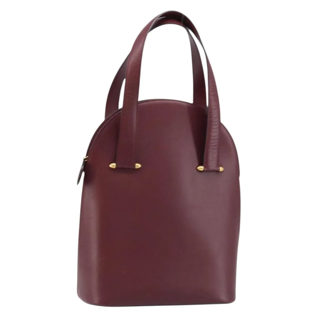 Cartier Vintage Must de Cartier Burgundy Leather Handbag: Cartier Vintage Must de Cartier Burgundy Leather Handbag Vintage must de Cartier leather bag in burgundy. This item is in good overall condition with visible wear from use, including rubbing to the ex