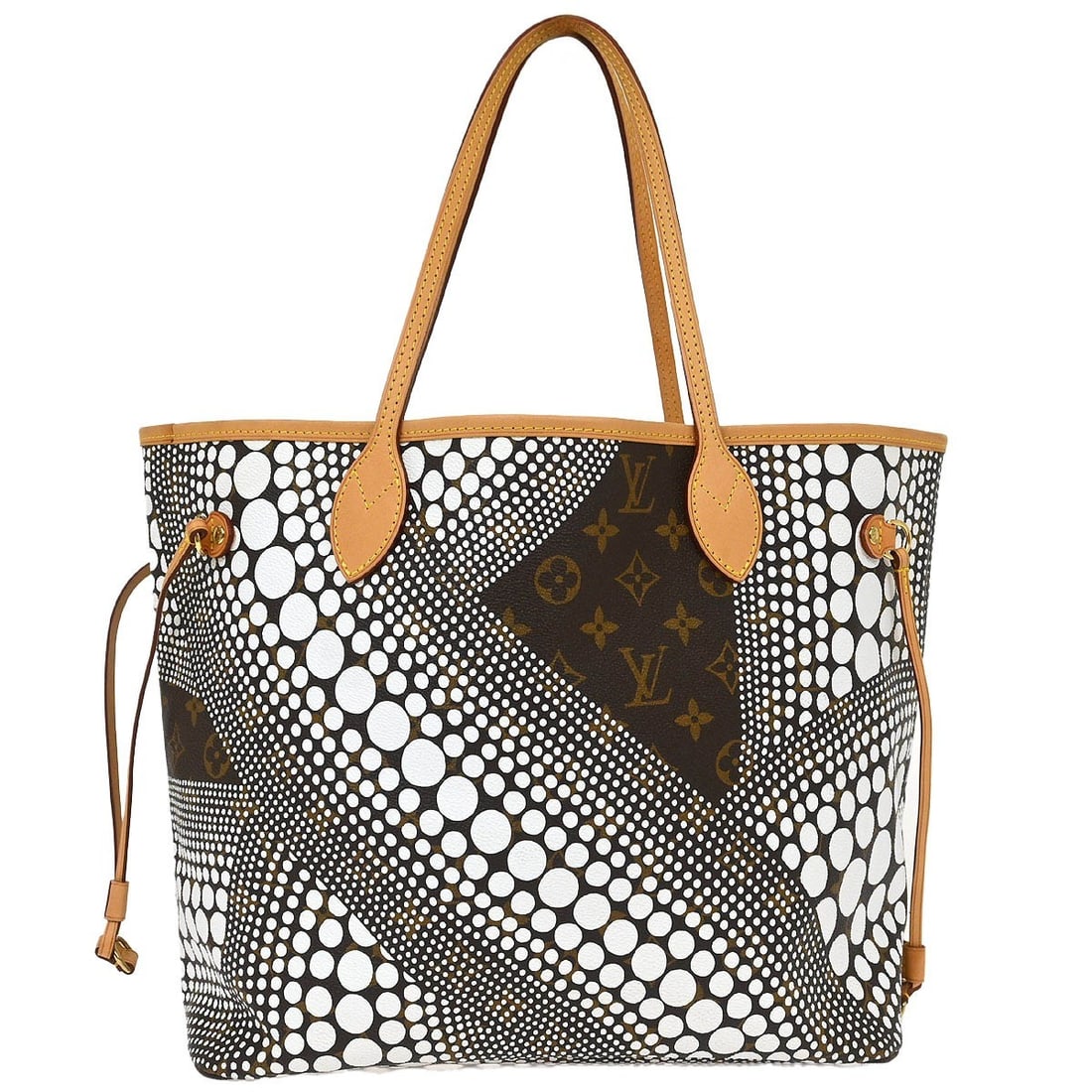 Louis Vuitton Neverfull MM Monogram Canvas Tote M40684 Spain: Louis Vuitton Neverfull MM Monogram Canvas Tote M40684 Spain Louis Vuitton Monogram Waves Neverfull MM tote bag in Monogram canvas and leather, made in Spain. It features double handles, inner pockets