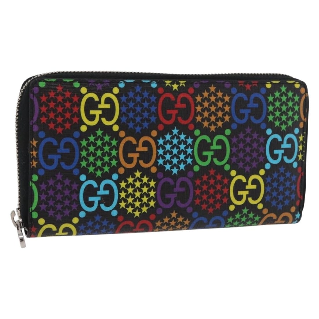 Gucci GG Psychedelic Canvas Long Wallet Multicolor 601079 Italy: Gucci GG Psychedelic Canvas Long Wallet Multicolor 601079 Italy Gucci long wallet in multicolor GG canvas, made in Italy. It comes with a dust bag and item box. The wallet is in excellent condition wi
