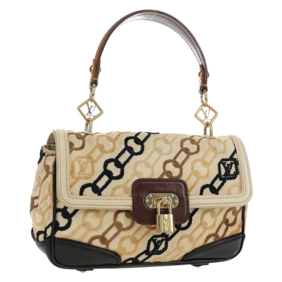 Louis Vuitton M95194 Monogram Canvas Shoulder Bag Ivory: Louis Vuitton M95194 Monogram Canvas Shoulder Bag Ivory Louis Vuitton Monogram Charm Pochette Lover Bag in ivory Monogram Canvas, made in France. This women's shoulder bag measures approximately 9.1 x