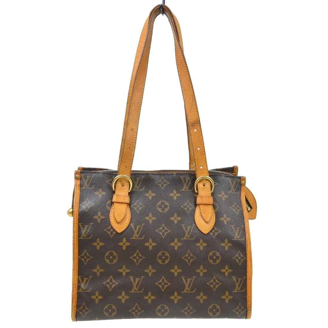 Louis Vuitton Popincourt Haut Monogram Canvas Tote M40007: Louis Vuitton Popincourt Haut Monogram Canvas Tote M40007 Vintage Louis Vuitton Popincourt Haut tote handbag in brown Monogram canvas and leather with double handles, zip closure, and two interior poc
