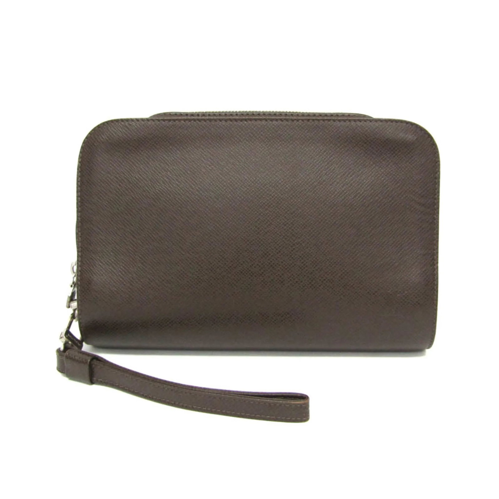 Louis Vuitton Pochette Baikal gray leather unisex clutch: Louis Vuitton Pochette Baikal gray leather unisex clutch Louis Vuitton Pochette Baikal clutch crafted in gray leather. This unisex piece is made in France and presents in good condition, with light sc