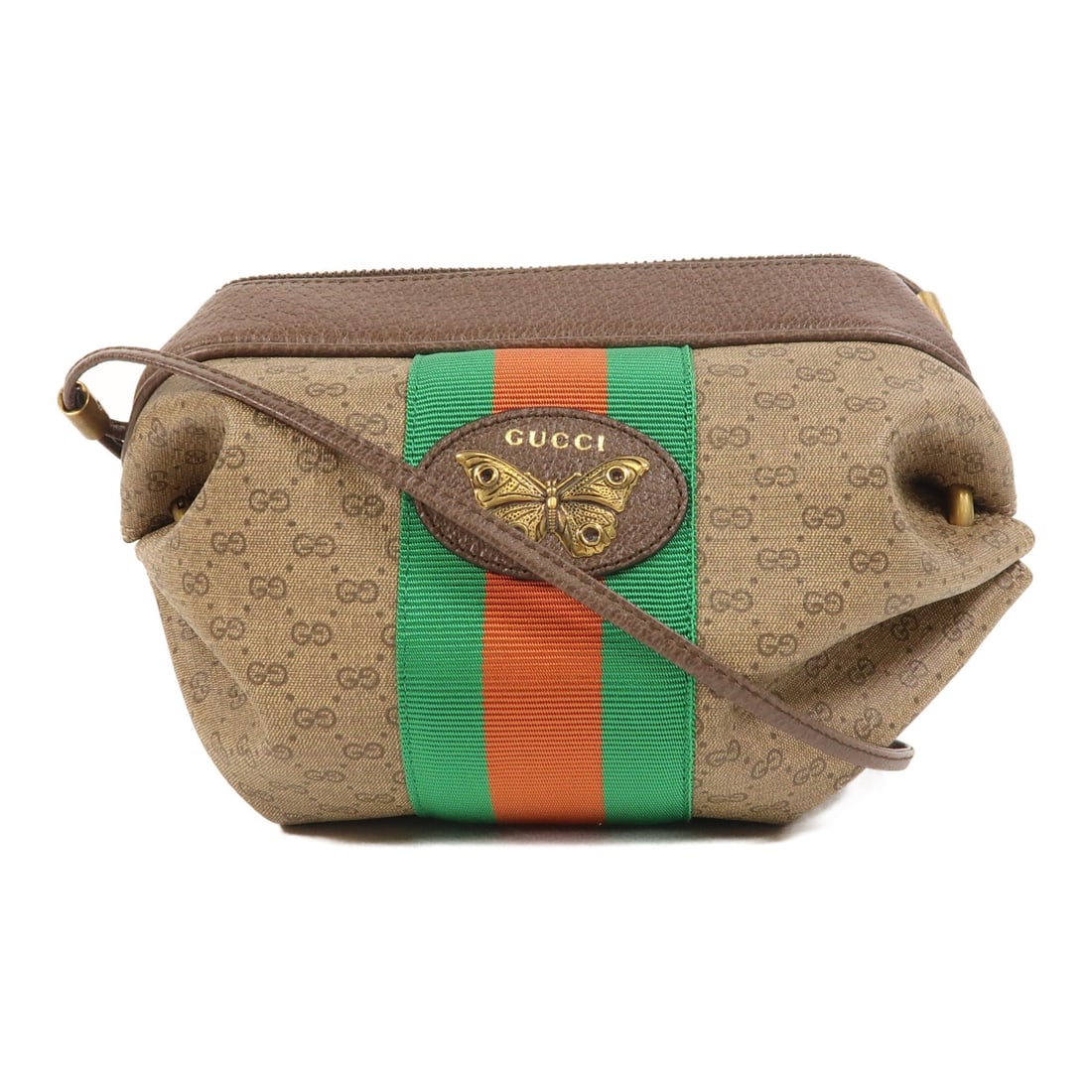 Gucci 564582 New Candy GG Shoulder Bag Brown Coated Canvas: Gucci 564582 New Candy GG Shoulder Bag Brown Coated Canvas A Gucci GG shoulder bag in brown PVC coated canvas, model 564582. It features a brown-on-brown color scheme, a shoulder bag design, and comes
