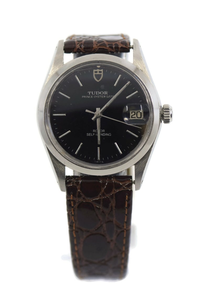Tudor Prince Oysterdate Stainless Steel Automatic Watch Ref 75204: Tudor Prince Oysterdate Stainless Steel Automatic Watch Ref 75204 This Tudor Prince Oysterdate wristwatch showcases a timeless design crafted from durable stainless steel. The watch features a strikin