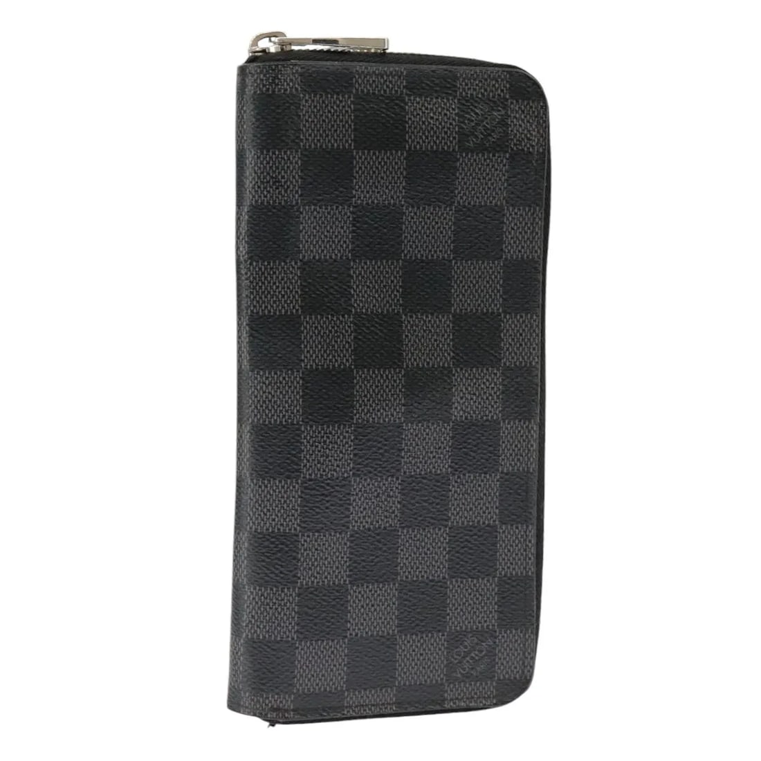 Louis Vuitton Damier Graphite Canvas Zippy Wallet Vertical Unisex Gray: Louis Vuitton Damier Graphite Canvas Zippy Wallet Vertical Unisex Gray The Louis Vuitton Zippy wallet vertical in Damier Graphite is a unisex accessory crafted from gray canvas. This wallet features a