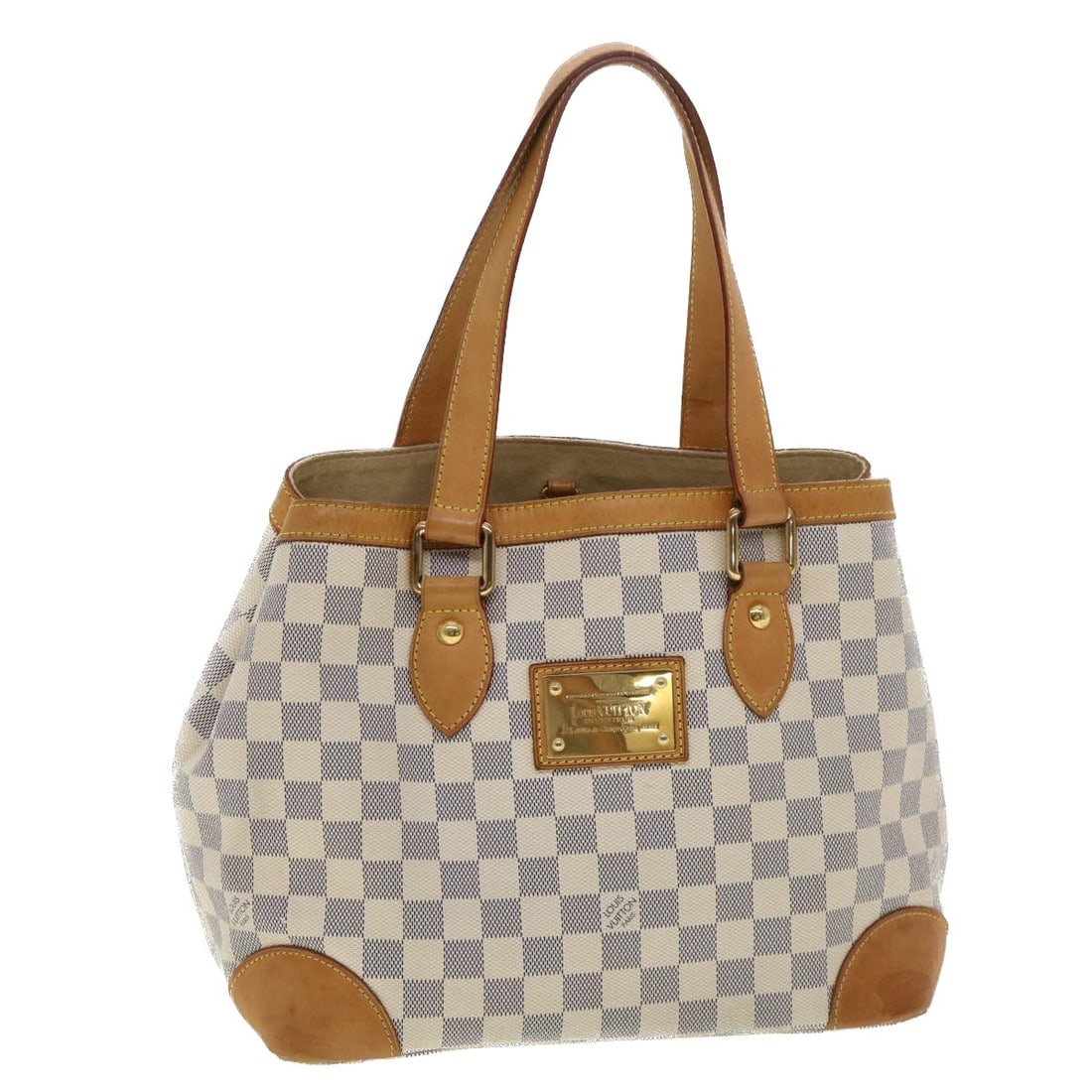 Louis Vuitton Hampstead PM Damier Azur Canvas Tote N51207: Louis Vuitton Hampstead PM Damier Azur Canvas Tote N51207 Louis Vuitton Hampstead PM tote bag in Damier Azur canvas. It is made in France and identified with product number N51207 and serial number MI