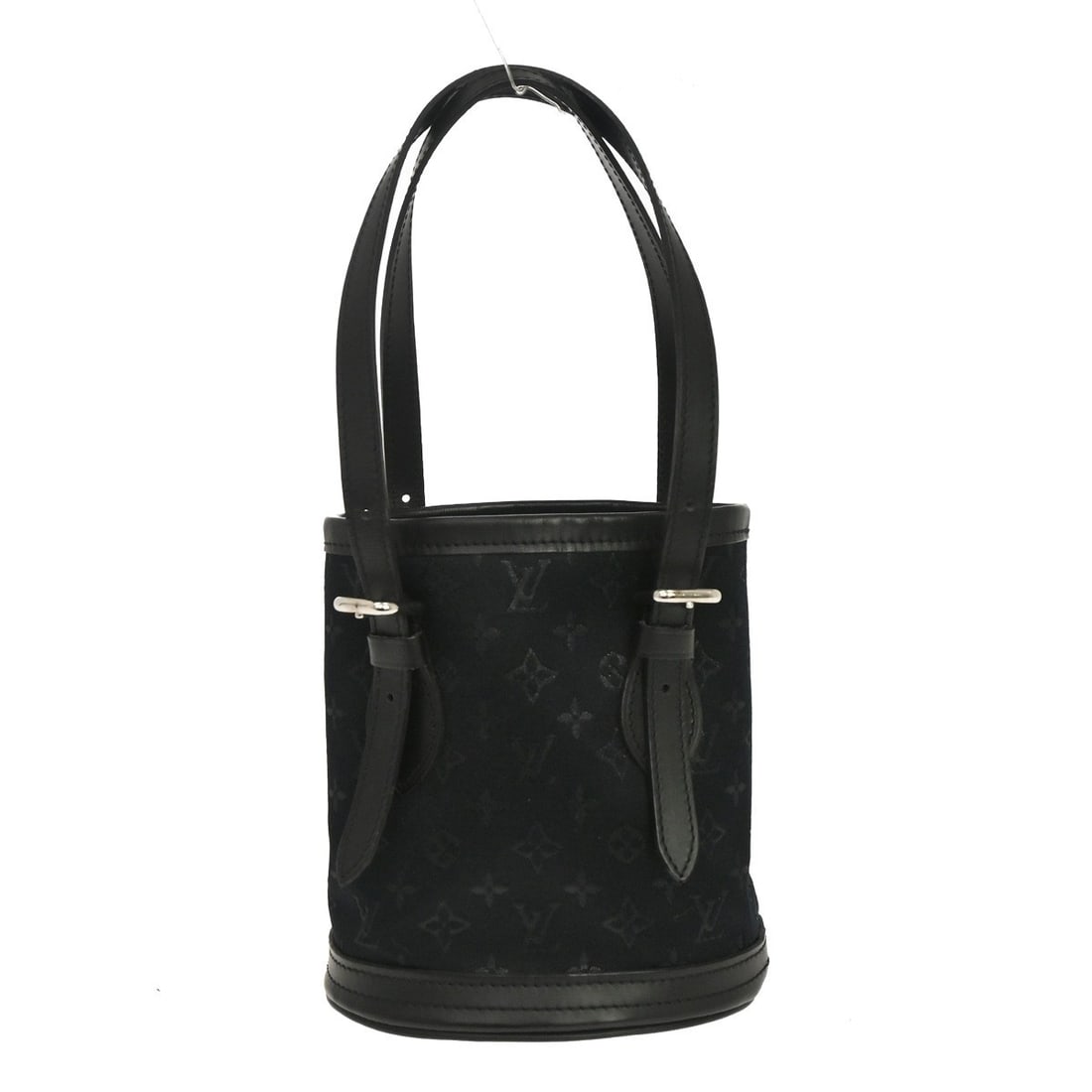 Louis Vuitton Little Bucket Mini Handbag Black Monogram Satin M92144 (1 of 11)