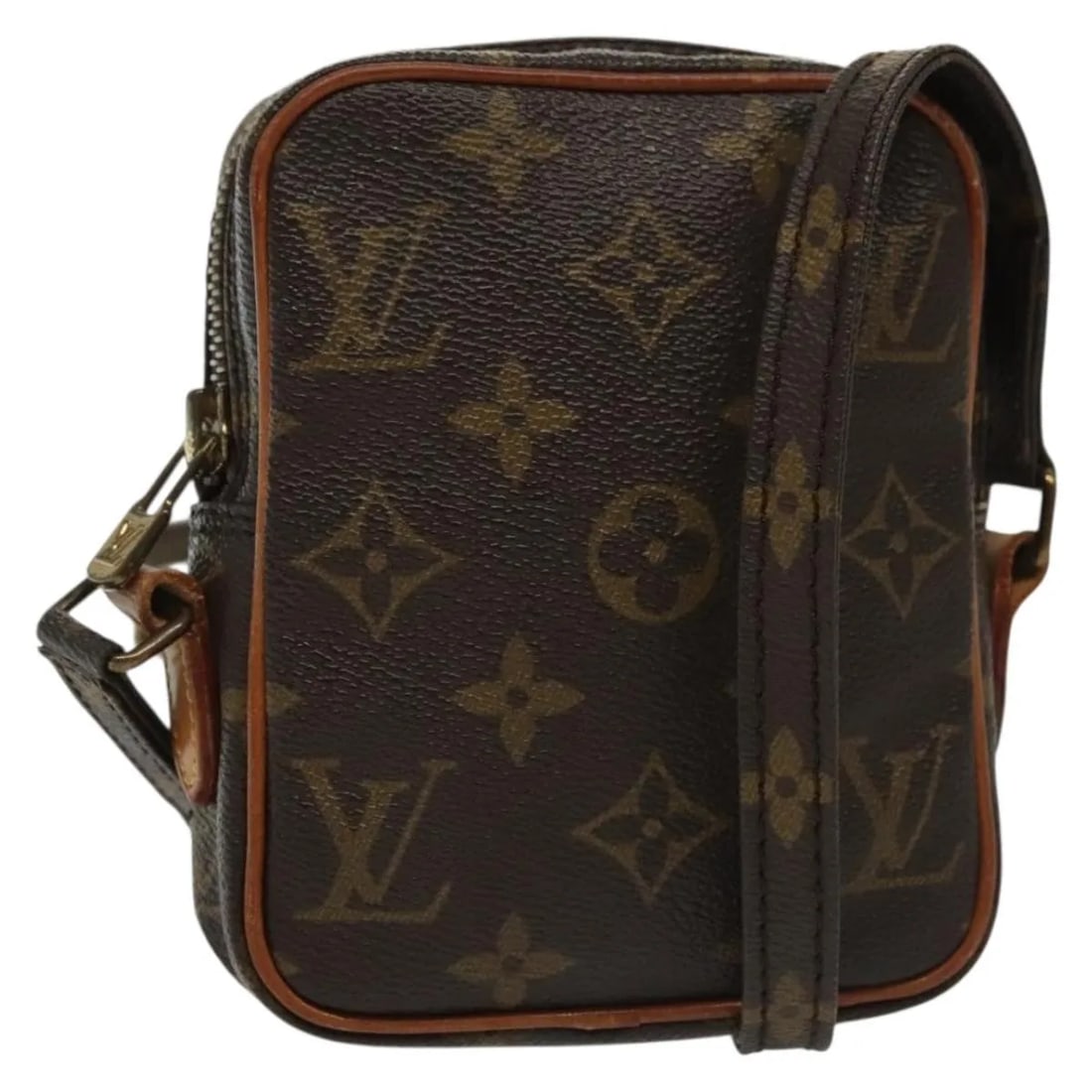 Louis Vuitton Danube Brown Monogram Canvas Shoulder Bag: Louis Vuitton Danube Brown Monogram Canvas Shoulder Bag Louis Vuitton Danube in monogram canvas with a brown finish and unisex design. Made in France, this vintage bag is in good condition with honest