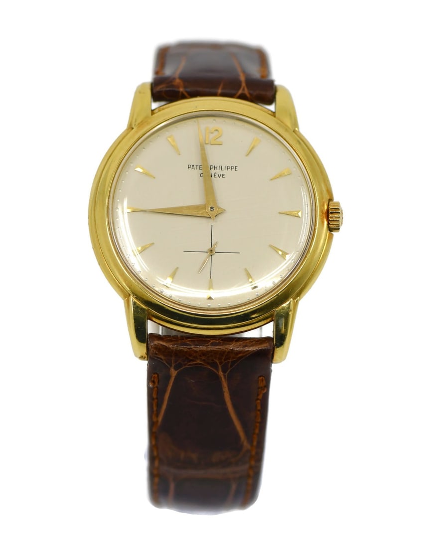 Patek Philippe Calatrava 18K Yellow Gold Automatic Wristwatch Ref 2551: Patek Philippe Calatrava 18K Yellow Gold Automatic Wristwatch Ref 2551 This exquisite Patek Philippe Calatrava wristwatch is a stunning example of luxury craftsmanship. Featuring a mechanical (automat