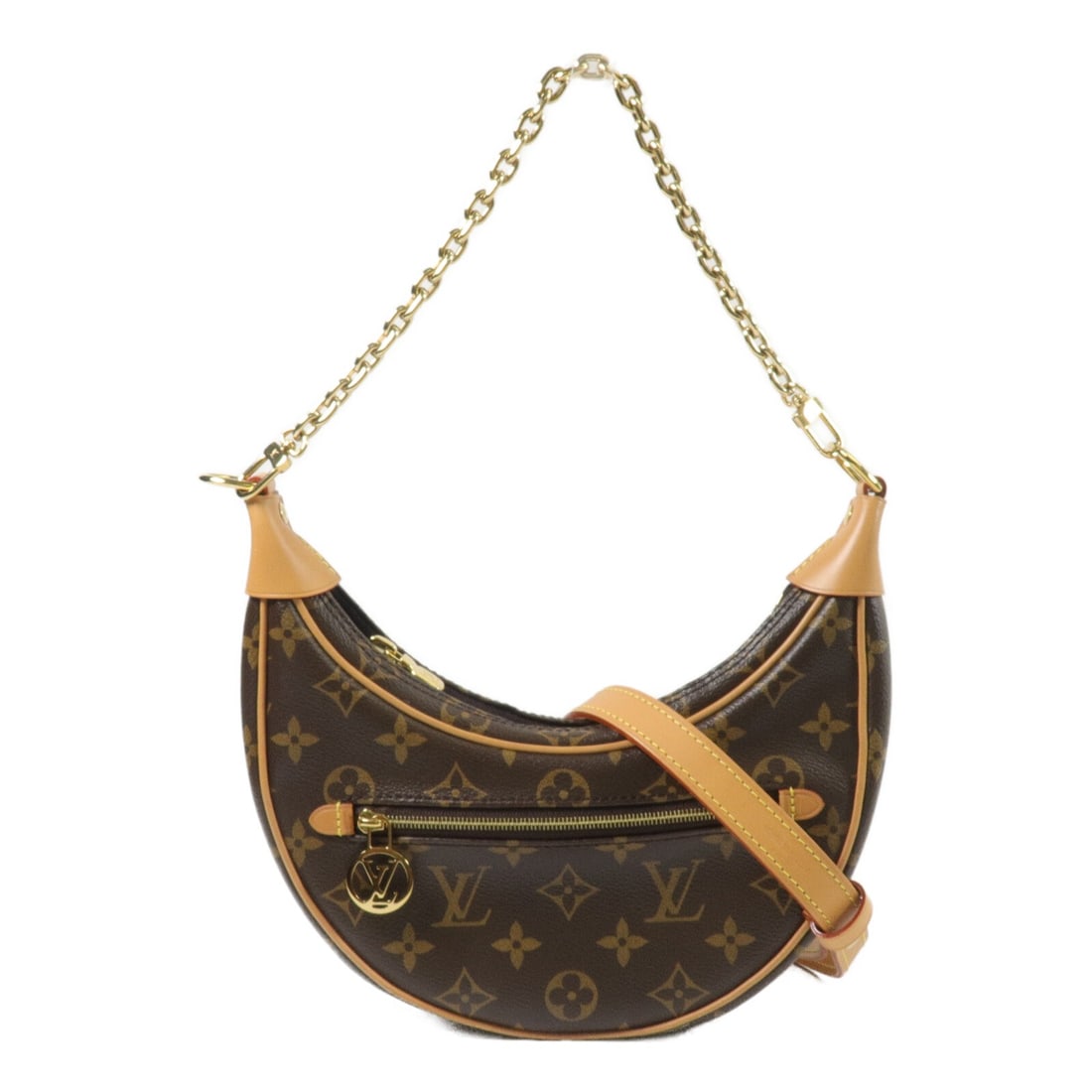 Louis Vuitton Loop M81098 Monogram 2 Way Shoulder Handbag Brown: Louis Vuitton Loop M81098 Monogram 2 Way Shoulder Handbag Brown Louis Vuitton Loop 2 Way Shoulder Bag in brown Monogram x PVC coated canvas, model M81098. This handbag features a removable shoulder st