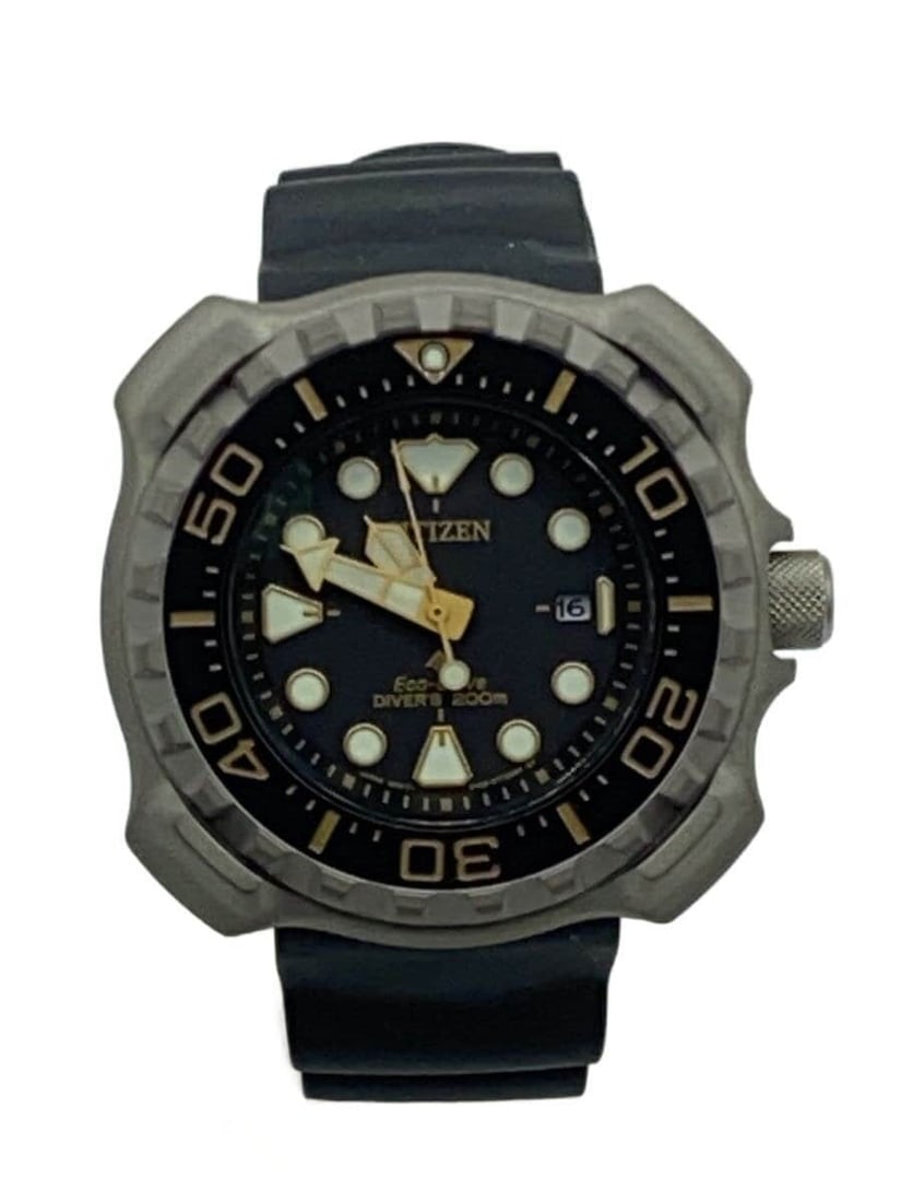 Citizen Promaster Marine E168-S126568 Black Rubber Men's Wristwatch (1 of 6)