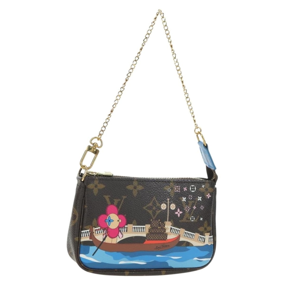 Louis Vuitton M68489 Vivienne Monogram Canvas Accessory Pouch: Louis Vuitton M68489 Vivienne Monogram Canvas Accessory Pouch Louis Vuitton Vivienne Mini Pochette Accessoires pouch in Monogram Canvas, made in France. This accessory pouch is in excellent condition 