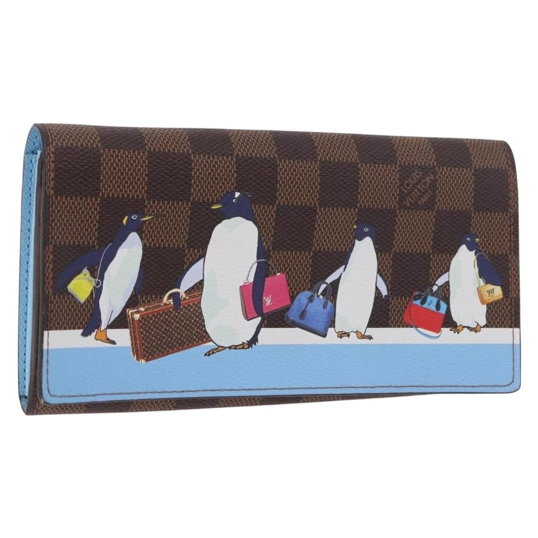 Louis Vuitton N64426 Sarah Long Wallet Damier Ebene Canvas: Louis Vuitton N64426 Sarah Long Wallet Damier Ebene Canvas Louis Vuitton Damier Ebene Portefeuille Sarah long wallet in Damier Ebene canvas, made in Spain. It comes with a dust bag and item box. The w