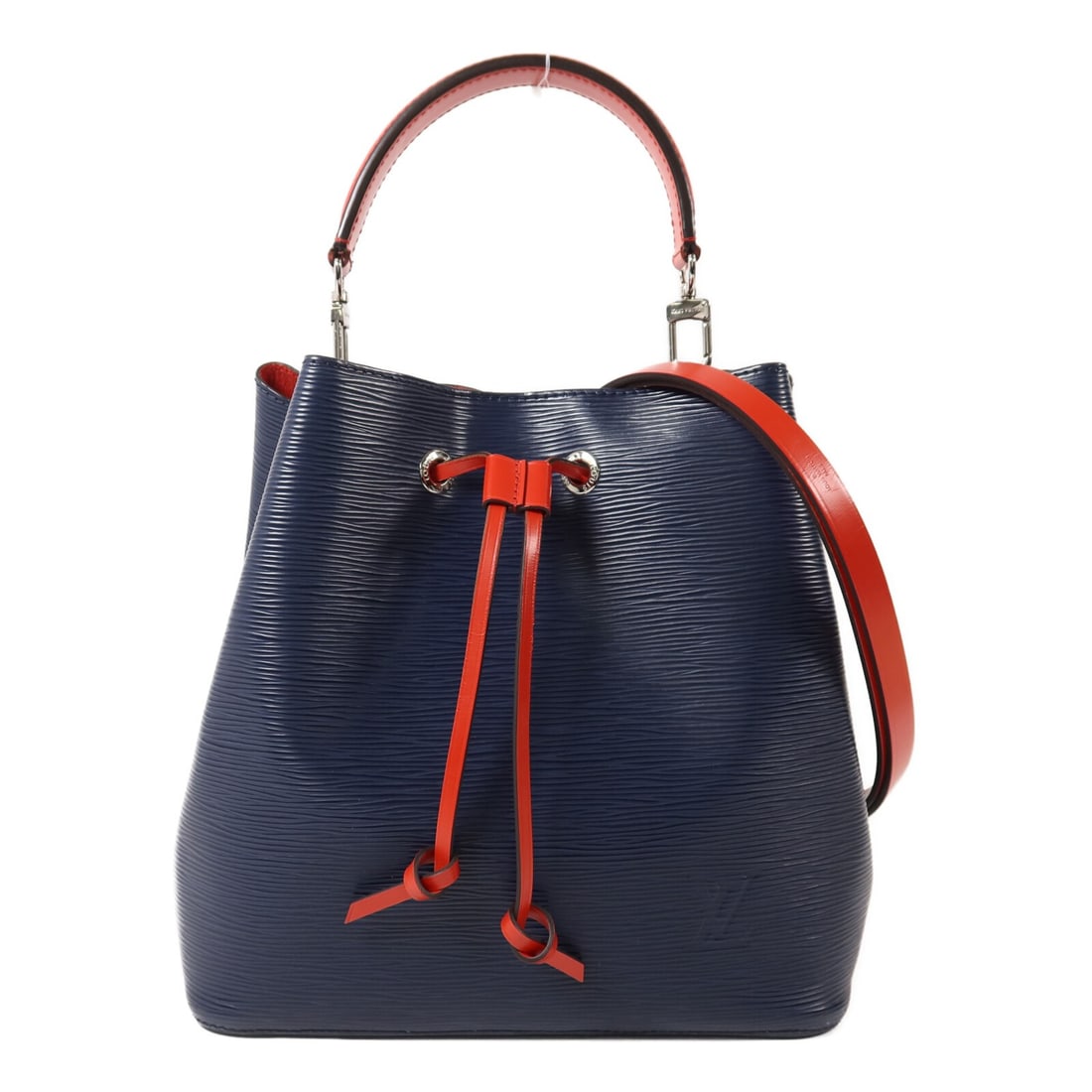 Louis Vuitton NeoNoe MM M54367 Epi Calfskin 2 Way Shoulder Bag: Louis Vuitton NeoNoe MM M54367 Epi Calfskin 2 Way Shoulder Bag This Louis Vuitton NeoNoe MM 2 Way Shoulder Bag is crafted in Epi leather with calfskin details and presented in an indigo, navy, and red