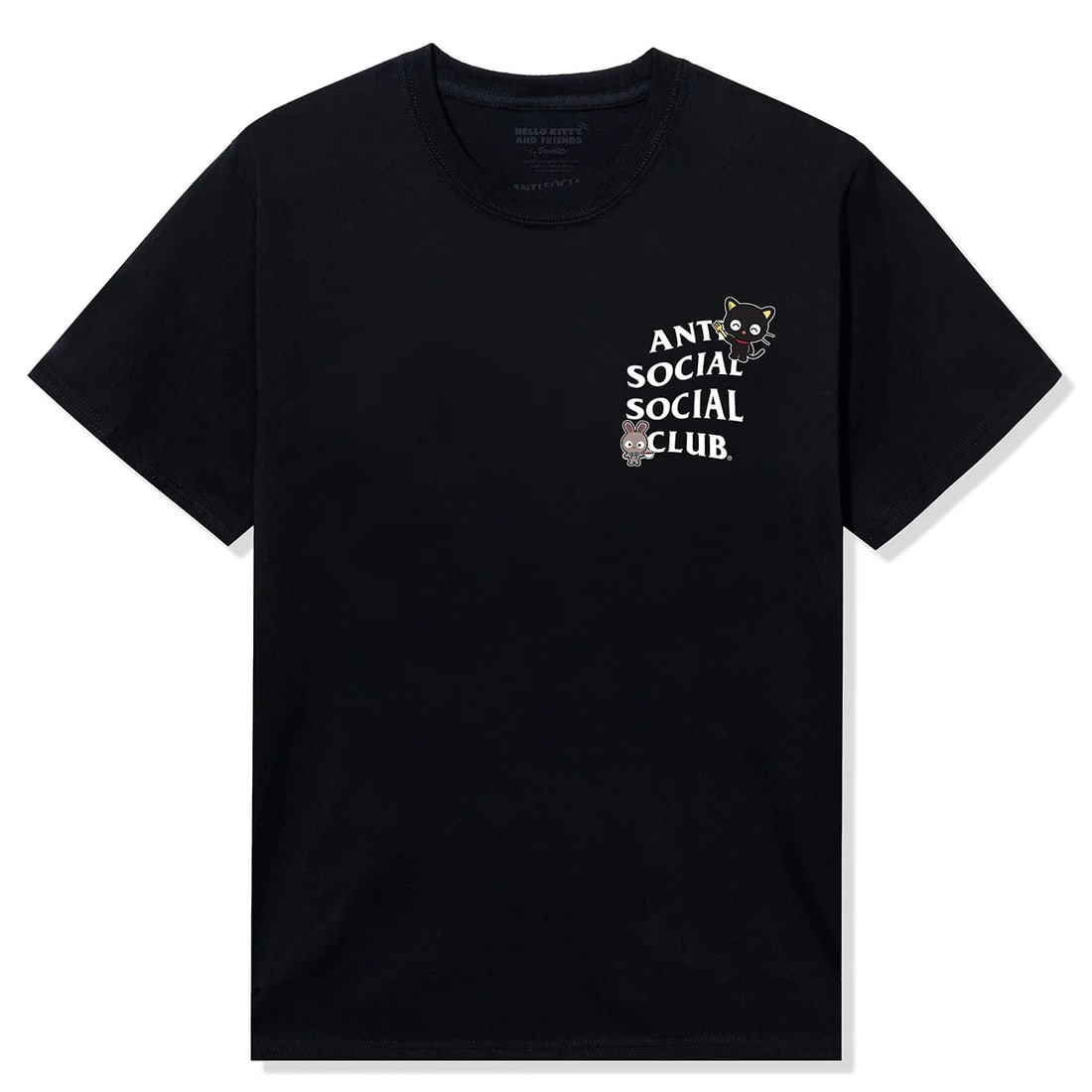 Anti Social Social Club Hello Kitty Chococat Black Tee Small (1 of 2)