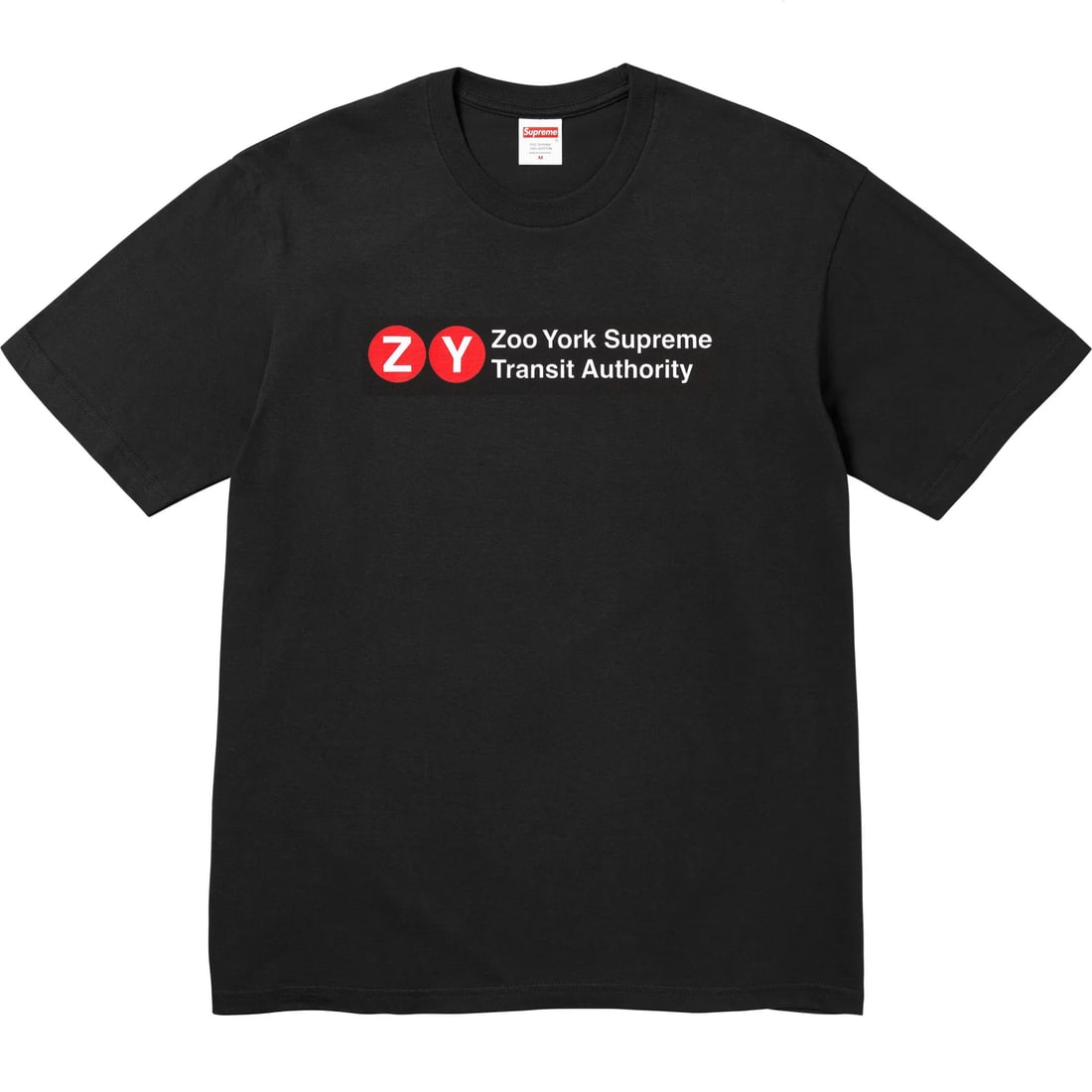 Black Transit Tee Large Supreme and Zoo York Collaboration (1 of 1)