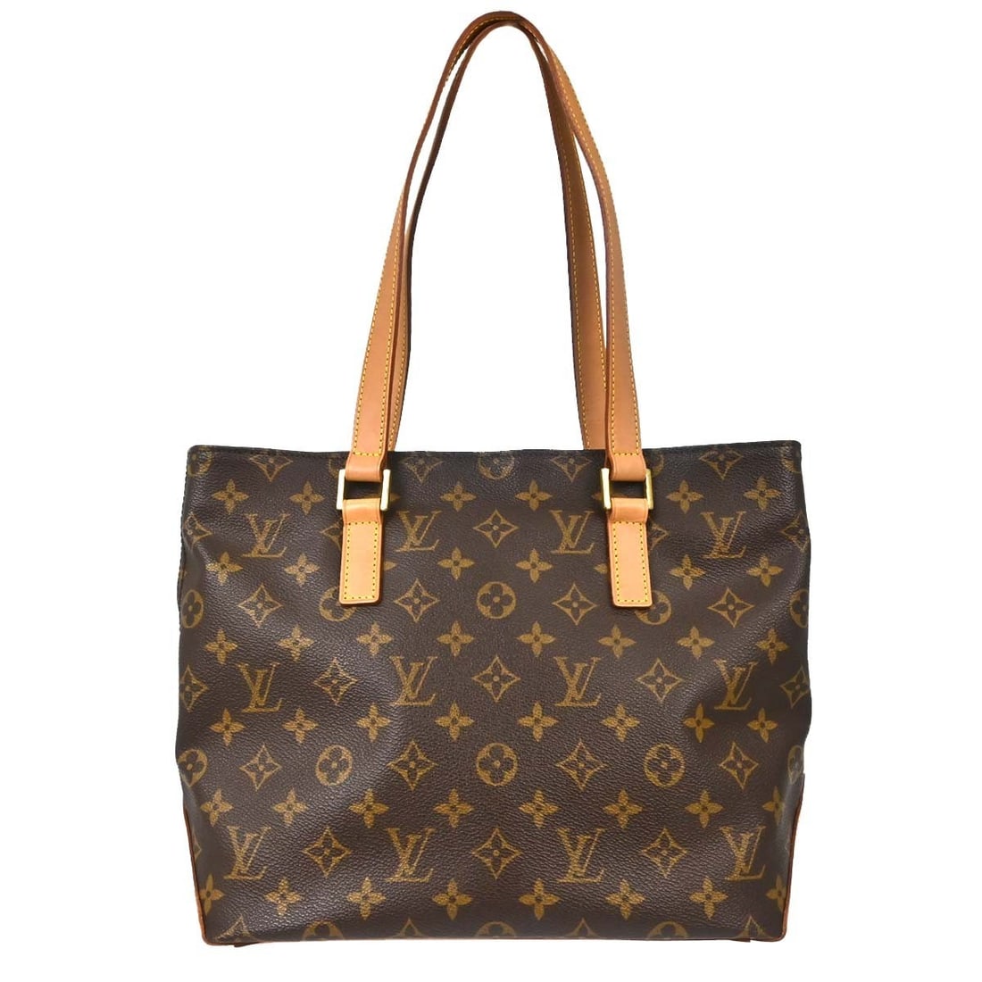 Louis Vuitton Cabas Piano Monogram Canvas Tote M51148: Louis Vuitton Cabas Piano Monogram Canvas Tote M51148 Louis Vuitton Cabas Piano hand tote bag in Monogram canvas and leather, made in France. It features a zip closure, double handles, inner pockets, 