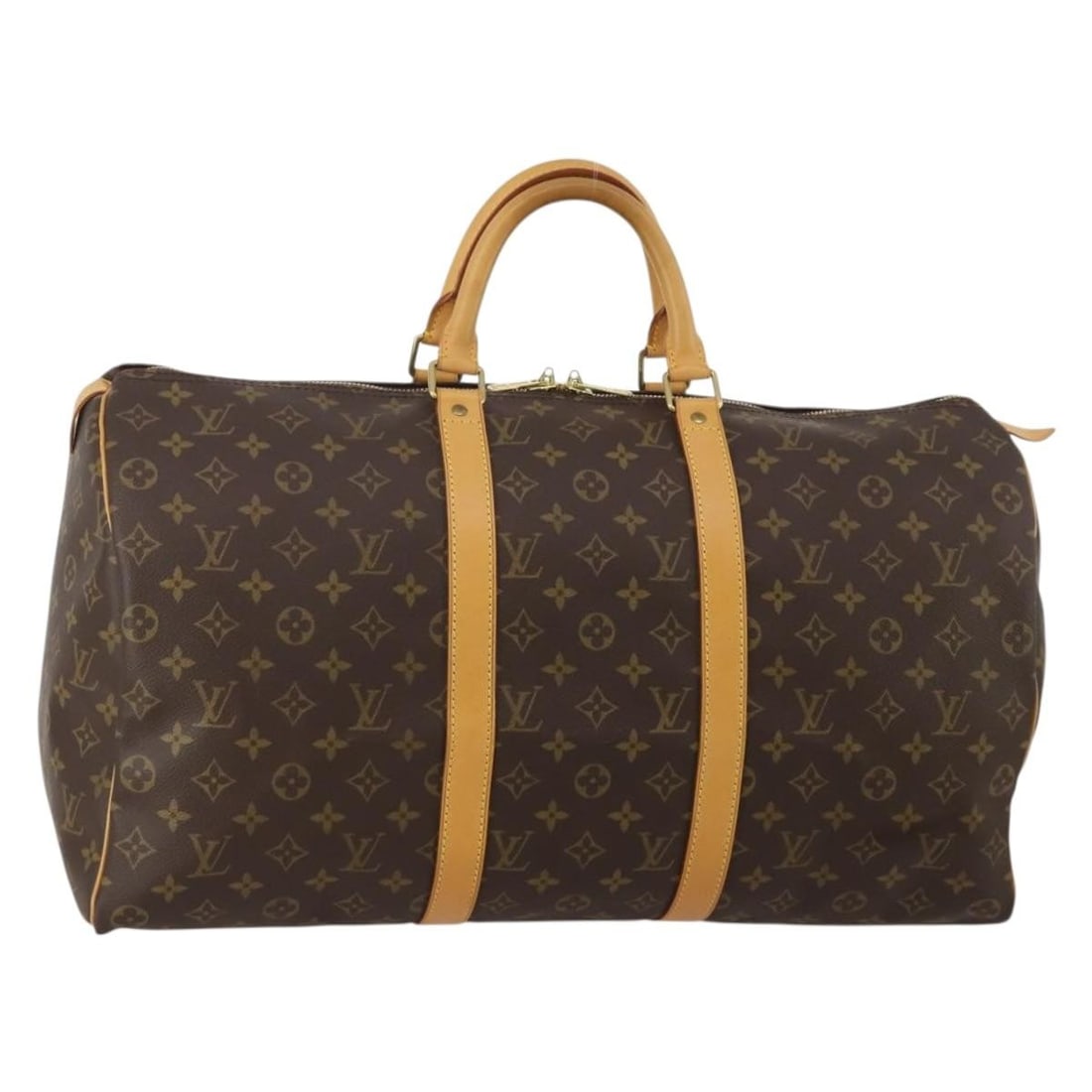 Louis Vuitton M41426 Keepall 50 Monogram Canvas Boston Bag: Louis Vuitton M41426 Keepall 50 Monogram Canvas Boston Bag Louis Vuitton Keepall 50 Boston Bag in Monogram Canvas, made in France. This women's bag features the classic Monogram color and comes with a