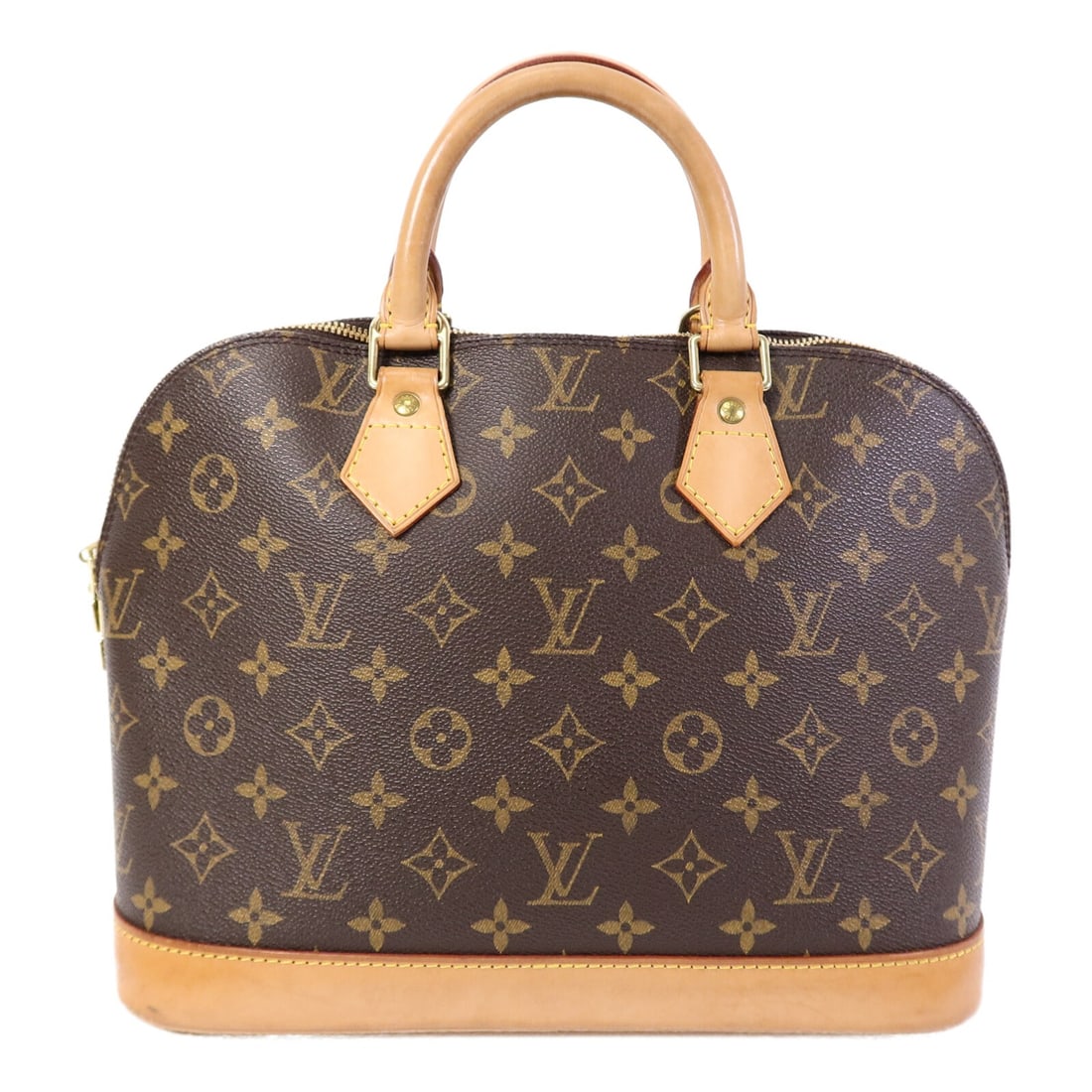 Louis Vuitton Alma PM M53151 Monogram Handbag Brown: Louis Vuitton Alma PM M53151 Monogram Handbag Brown Louis Vuitton Alma PM handbag in brown Monogram and PVC coated canvas, featuring gold-tone hardware. It includes a key and padlock, with a date code