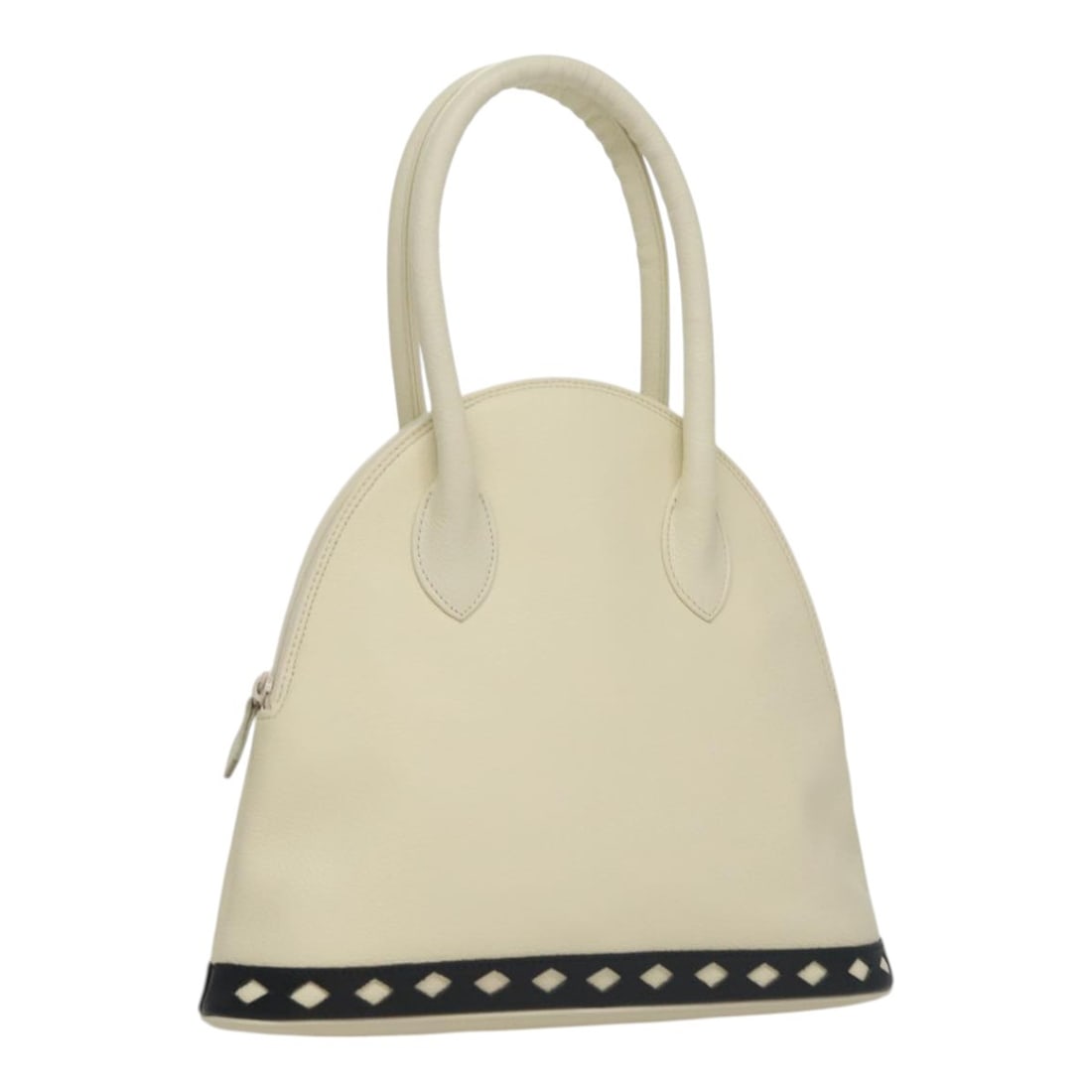 White Leather Saint Laurent Handbag for Women Italian-Made: White Leather Saint Laurent Handbag for Women Italian-Made This white leather handbag features a structured silhouette and offers a stylish accessory option for women. The bag has a top handle with a 