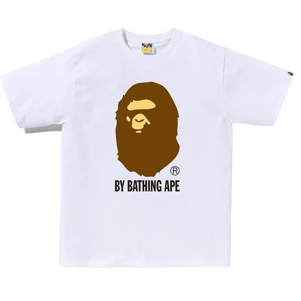White BAPE Logo T Shirt Large (1 of 1)