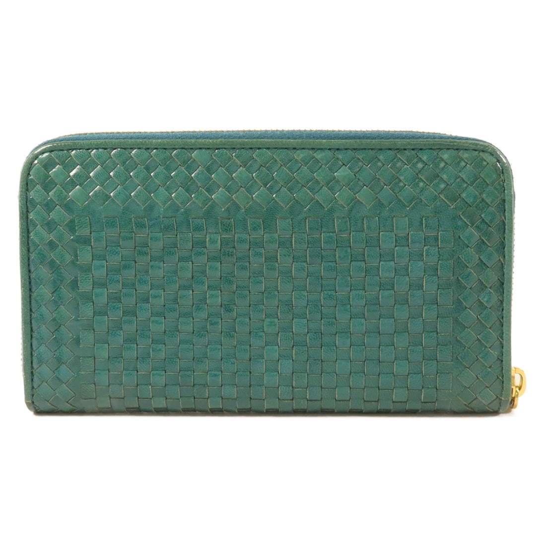 PRADA 1M0506 calfskin zip around long wallet green: PRADA 1M0506 calfskin zip around long wallet green A Prada zipper long wallet in green calfskin leather, model 1M0506. It features a practical interior layout with two wallet compartments, one coin ca