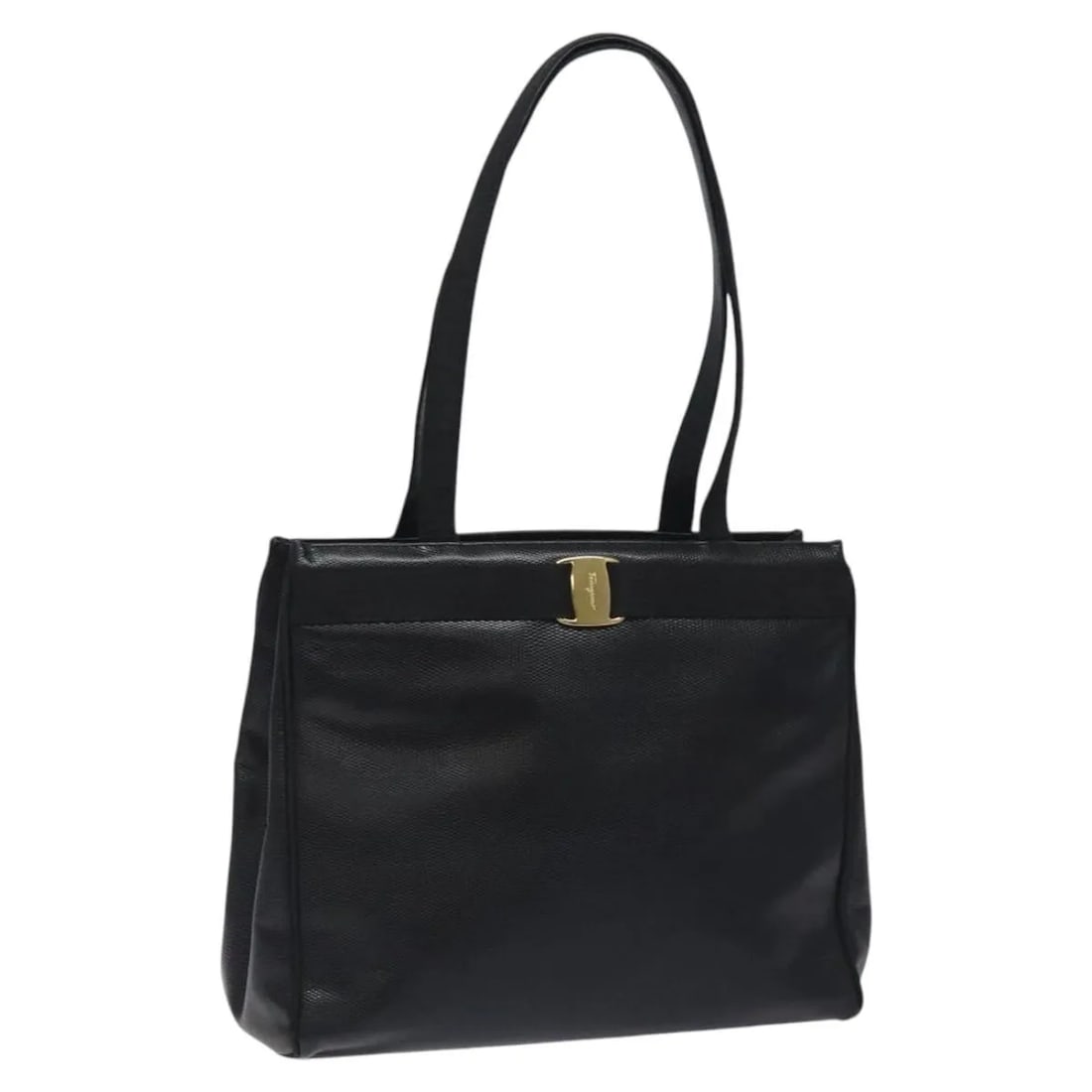 Ferragamo Vintage Vara Bow black leather tote (1 of 18)