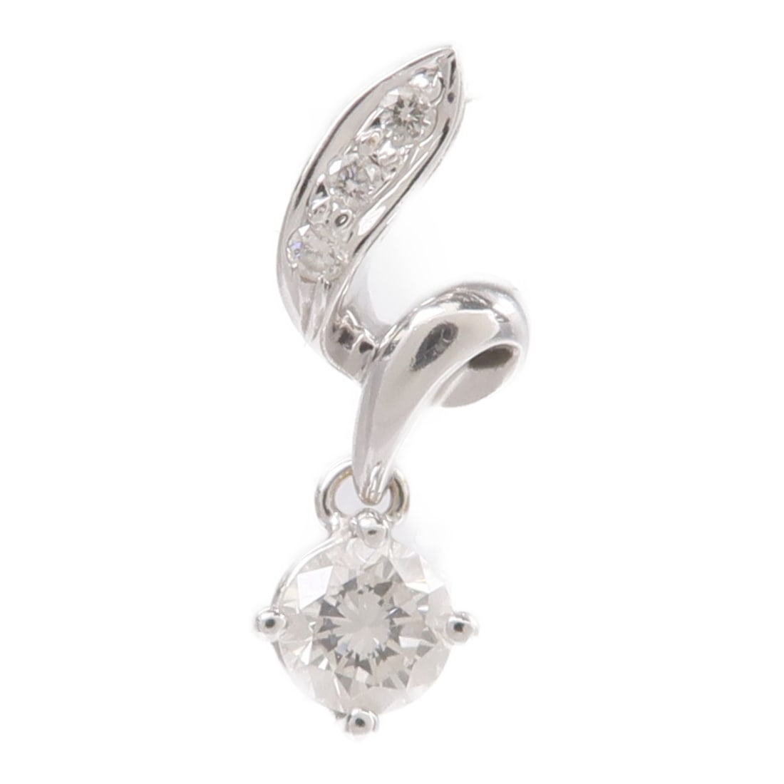 18K White Gold Diamond Pendant Top for Women (1 of 6)